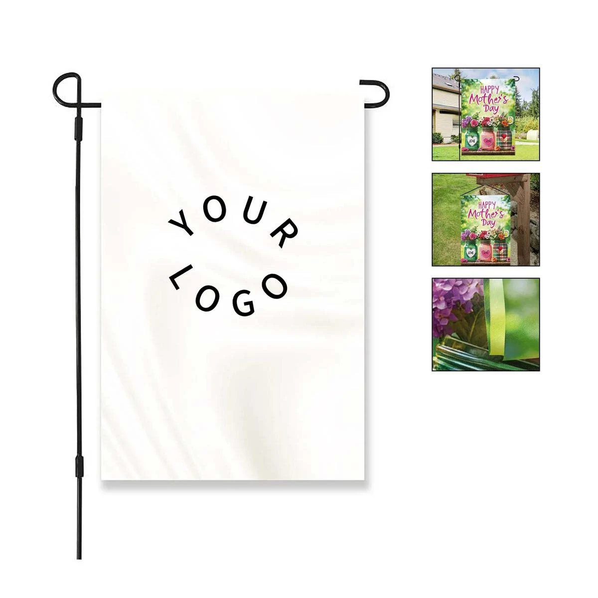 Festive Seasonal Garden Flag with Full Color Printing 1