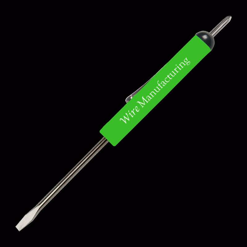 Pocket Screwdriver 1/8" Flat Tip Blade + #0 Phillips Top