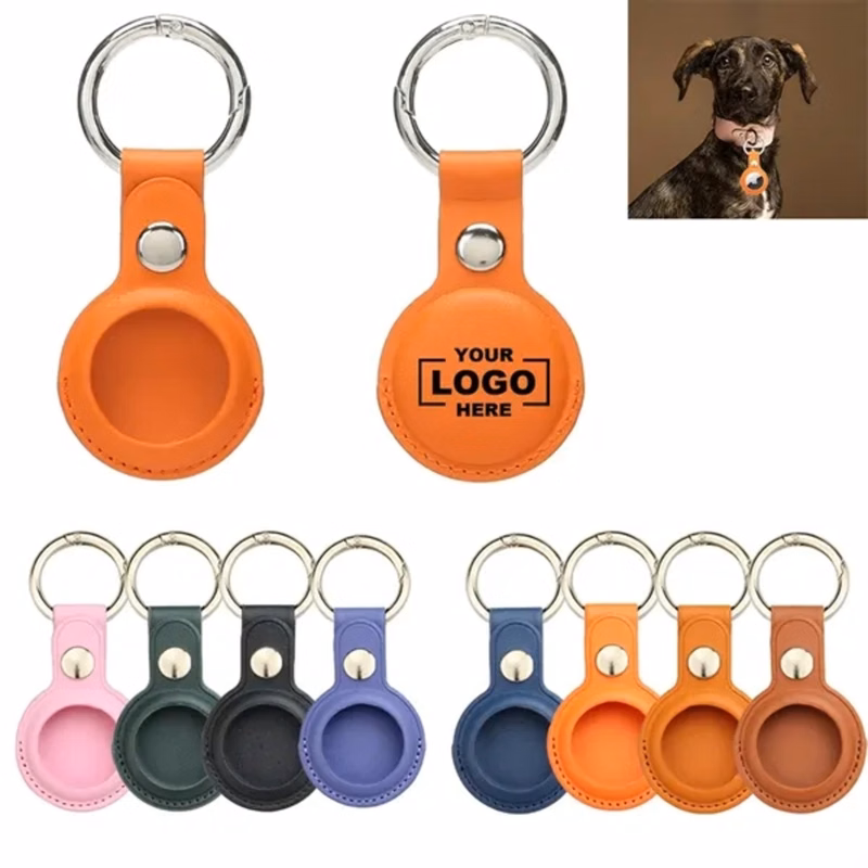PU leather Protective Cover Keychain For Air Tags