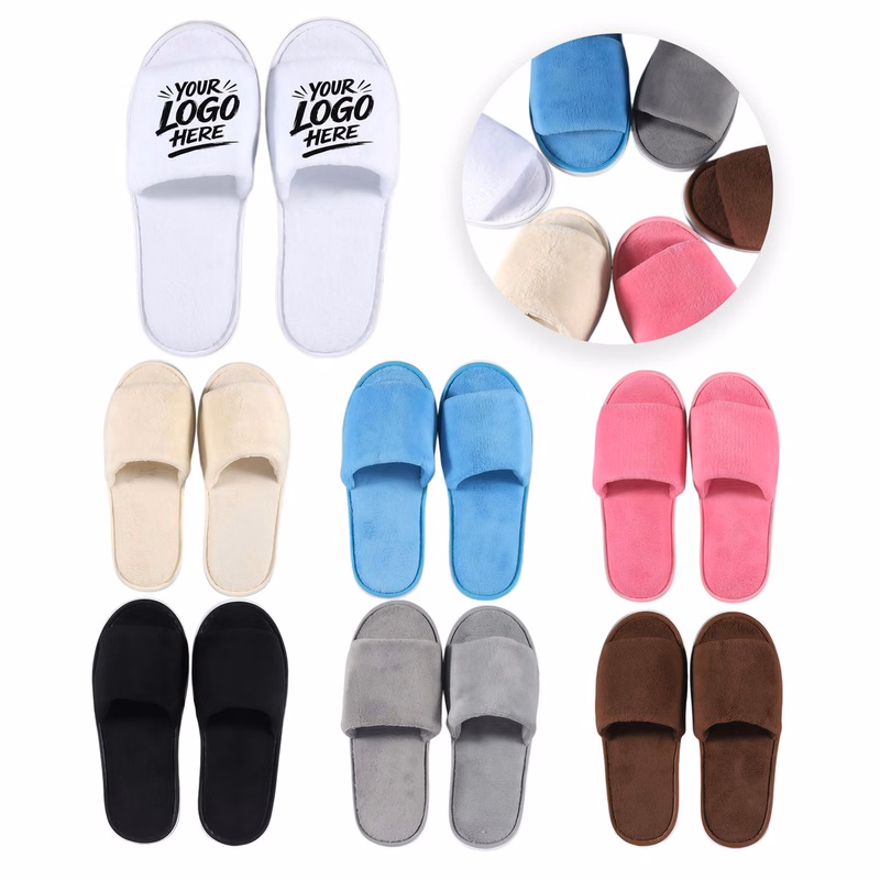 Non Slip Disposable Spa Slippers Hotel Guest Use