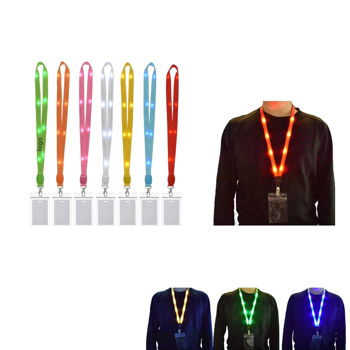 Light Up LED Cruise Lanyard Flashing Neck Necklace 1
