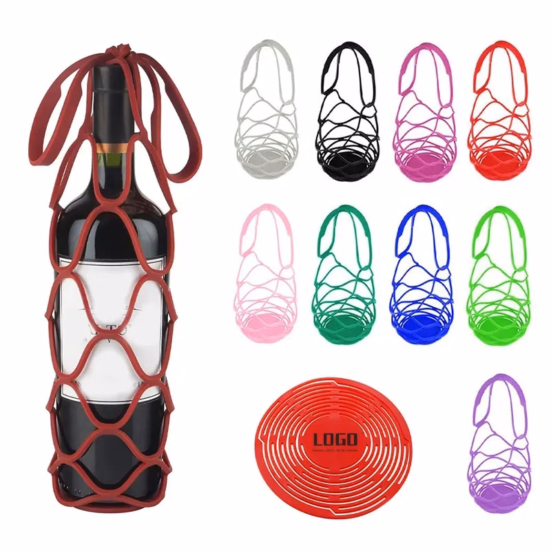 Silicone Wine Bottle Carrying Bag with Handle