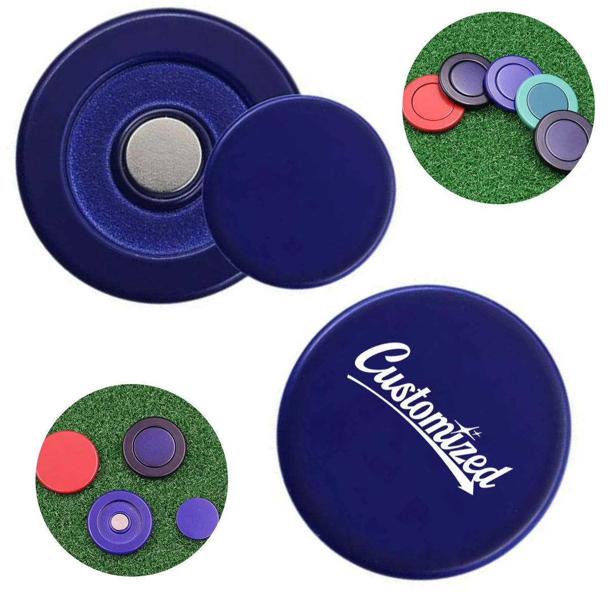 Magnetic Golf Ball Marker with Hat Clip Compatible Design 1