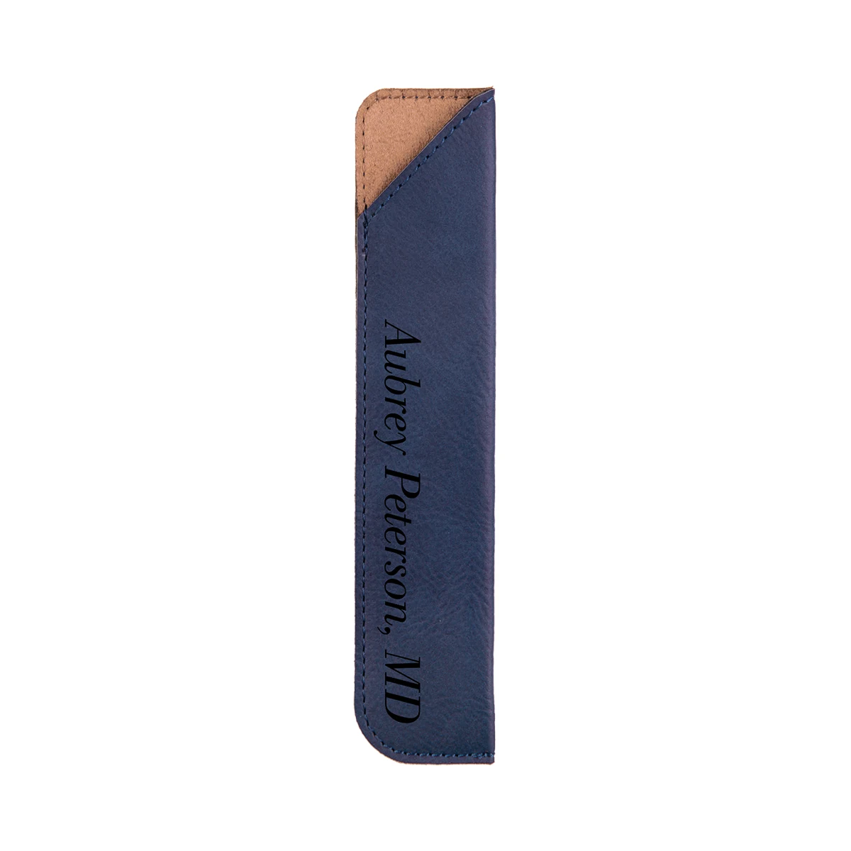 Blue Leatherette Pen Sleeve 1