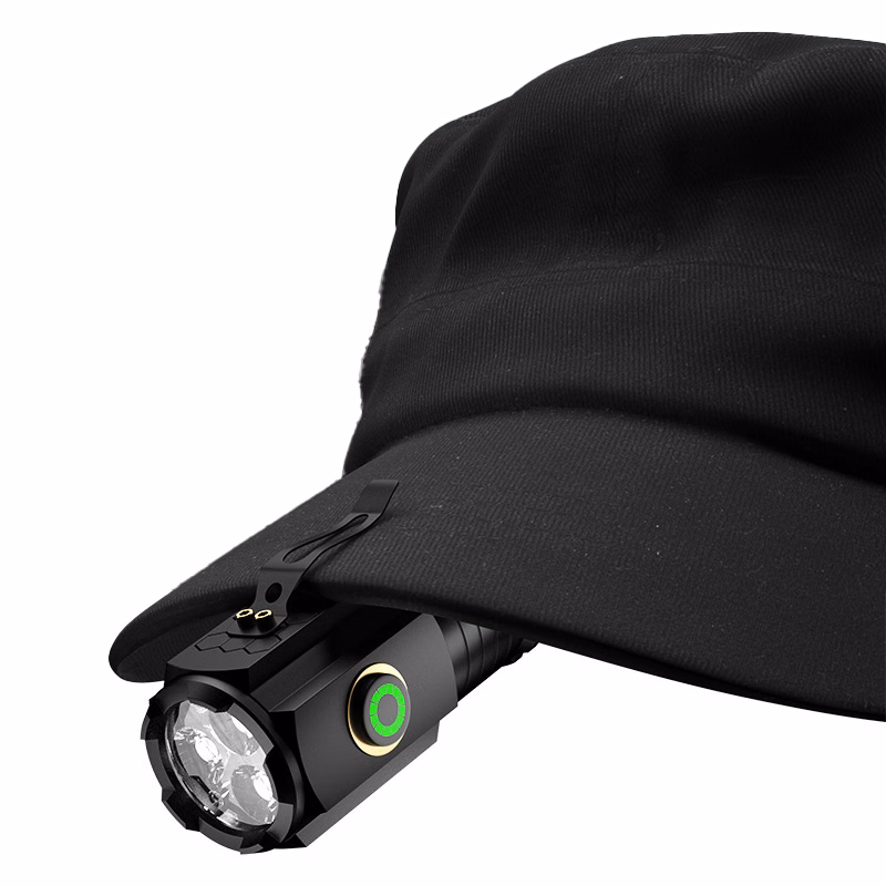 Strong Light Magnetic Aluminum Alloy Cap Clip Lamp