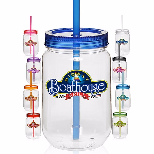 25 oz Tritan Single Wall Mason Jar