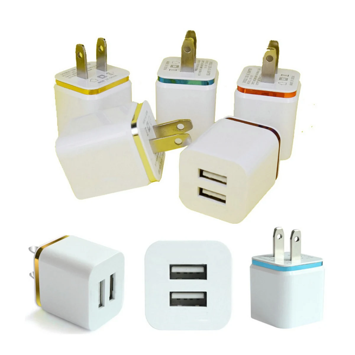 Dual Ports USB Wall Charger Adapter 1