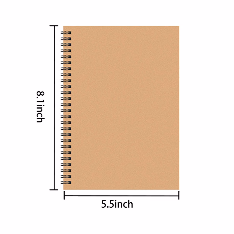 A5 Kraft Paper Notebook 60Sheets/120Pages