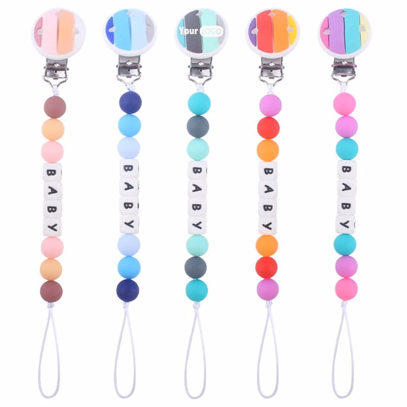 Cartoon Silicone Pacifier Chain