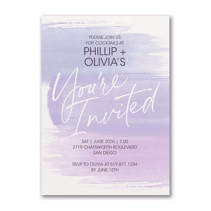 Shades of Lavender Invitation