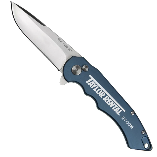 Sky - Blue Turbo Lock Pocket Knife 1
