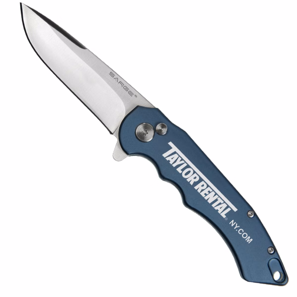 Sky - Blue Turbo Lock Pocket Knife