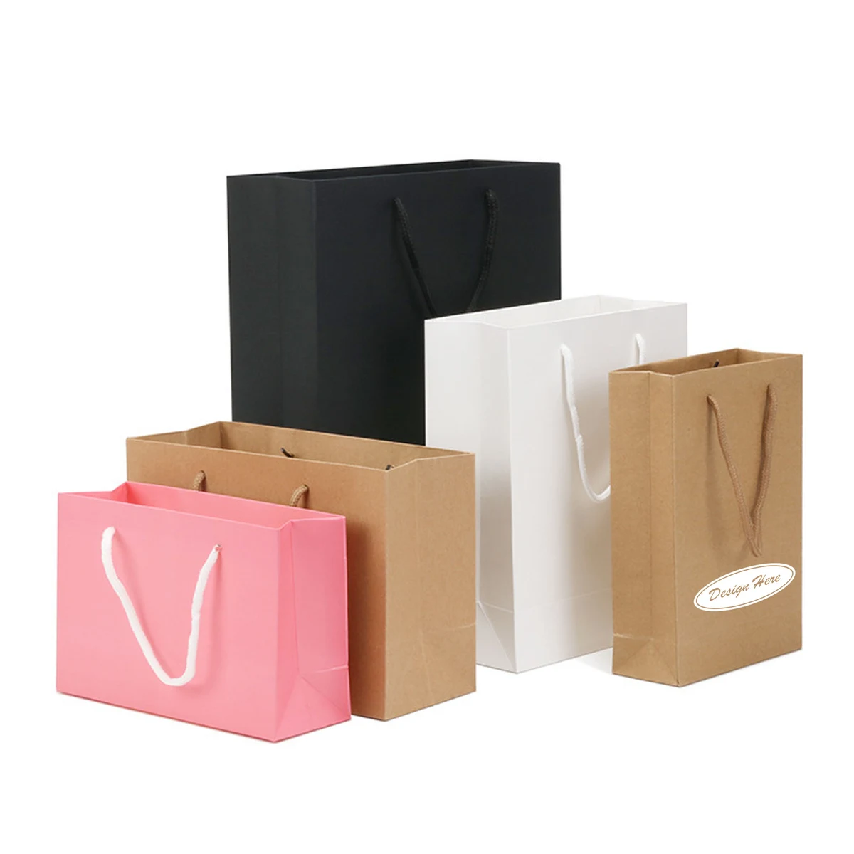 Eco-Friendly Kraft Brown Paper Shopping Bags 1