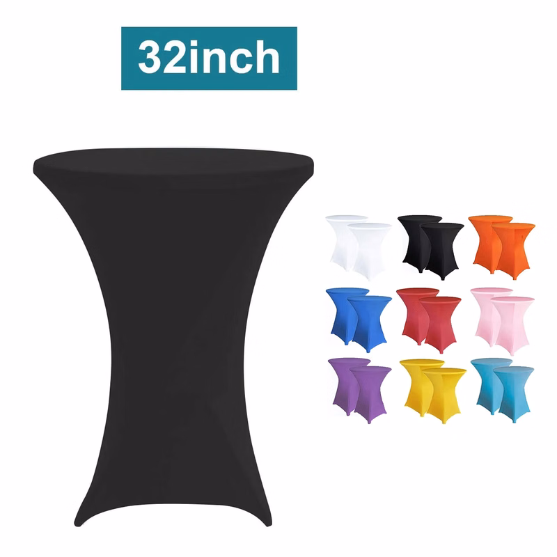 32inch Full-color Cocktail Round Fitted Table Cover