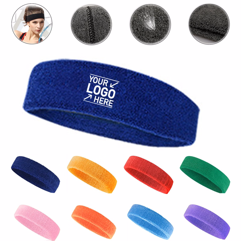 Unisex Cotton Sweatband Headband