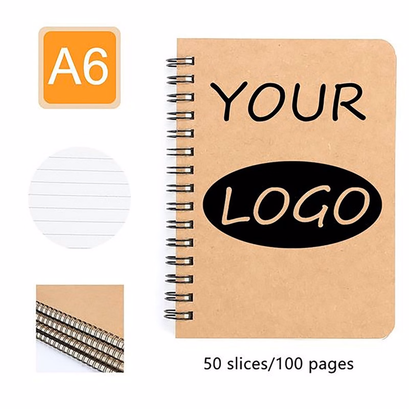 A6 Kraft Paper Spiral Bound Notebook