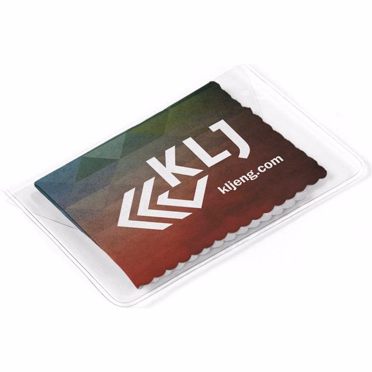Ultra Opper Fiber Microfiber Cloth In Vinyl Pouch (Full-Color) (6"x 6")