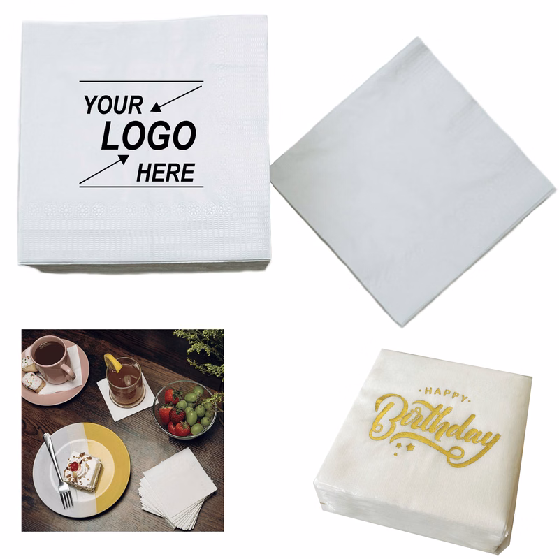 100 Pack 2-Ply Cocktail Napkins