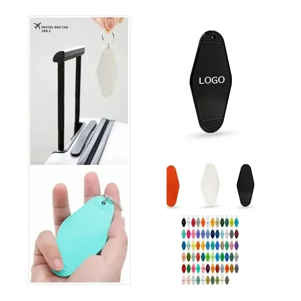 Diamond-Shaped Plastic Motel Key Tag 1