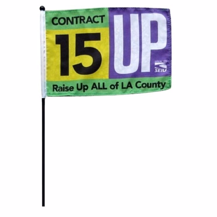 12x18in Stick Flags - Custom Printed - Polyester