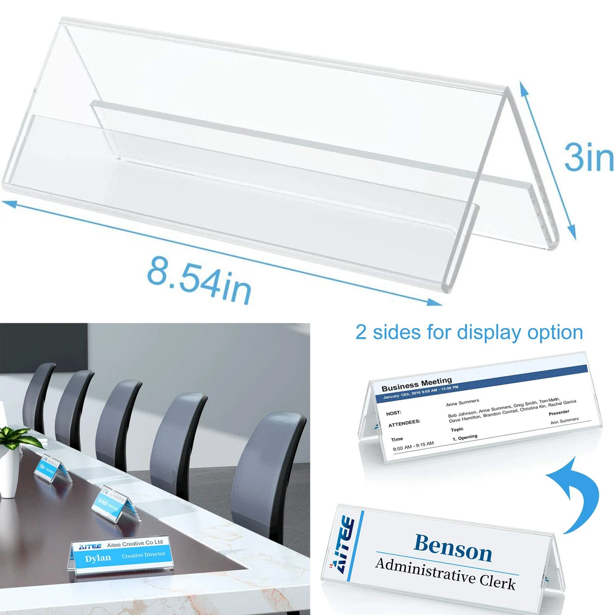 Acrylic Name Plate for Desks 1