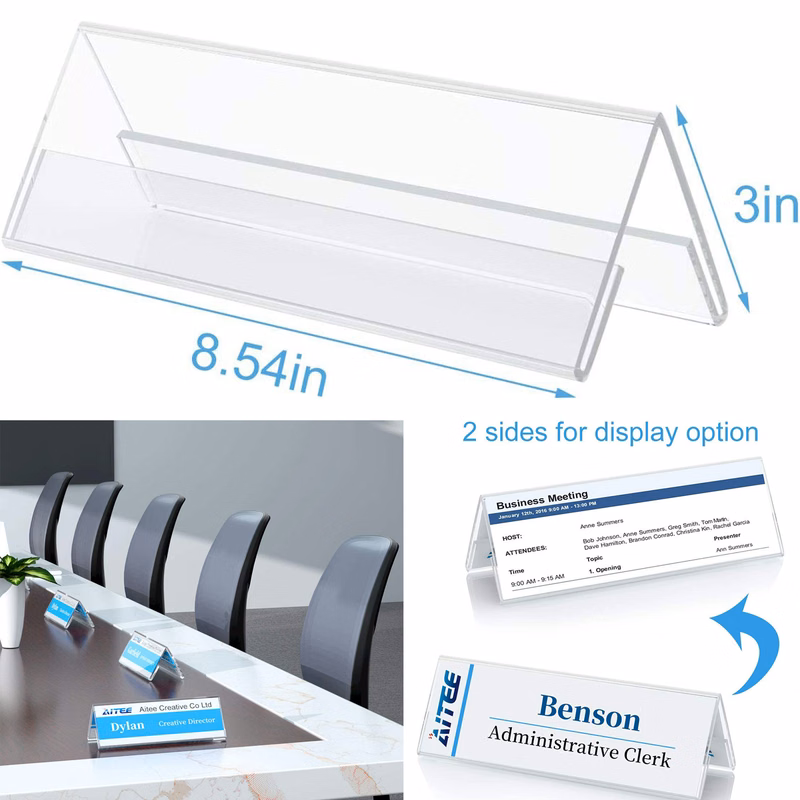 Acrylic Name Plate for Desks