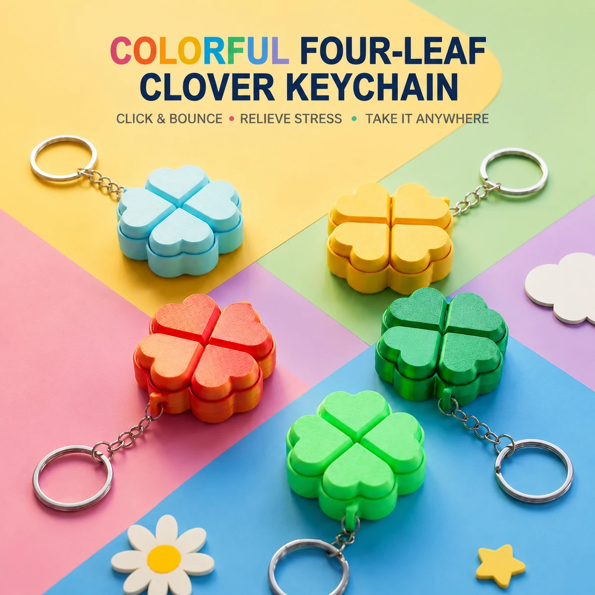PLA Four-Leaf Clover Pendant 1