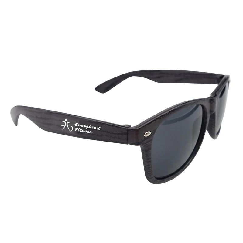 Charcoal Wood Tone Miami Sunglasses 1