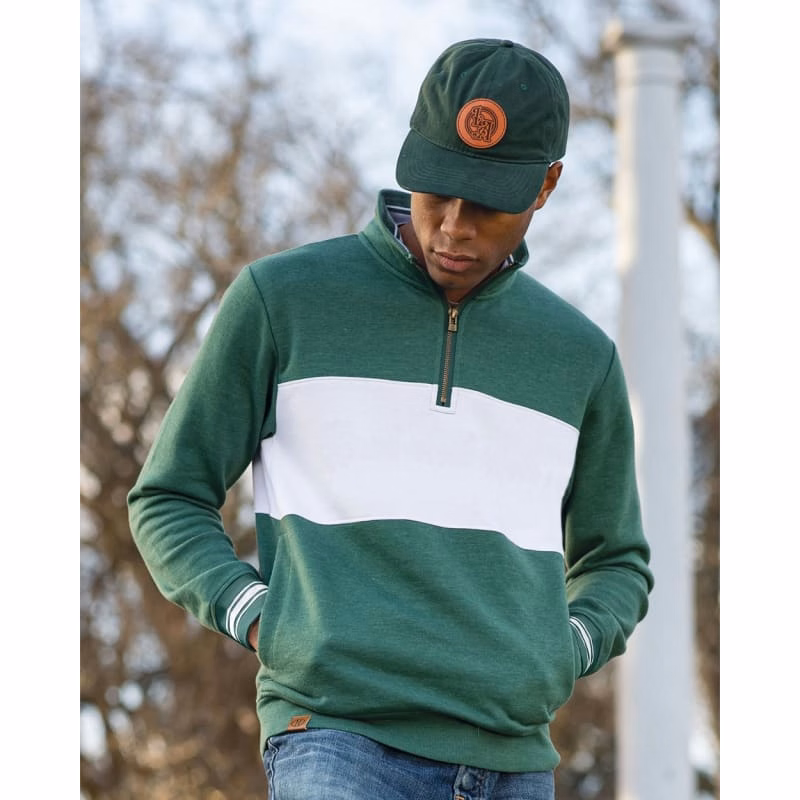 Holloway Men's All-American Fleece Colorblocked Quarter-Zip Sweatshirt - 229565