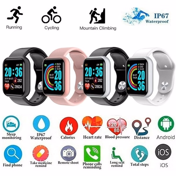 Bluetooth Smart Watch Waterproof Sport Fitness Tracker