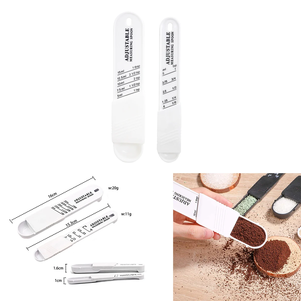 Adjustable Measuring Spoon Set 1