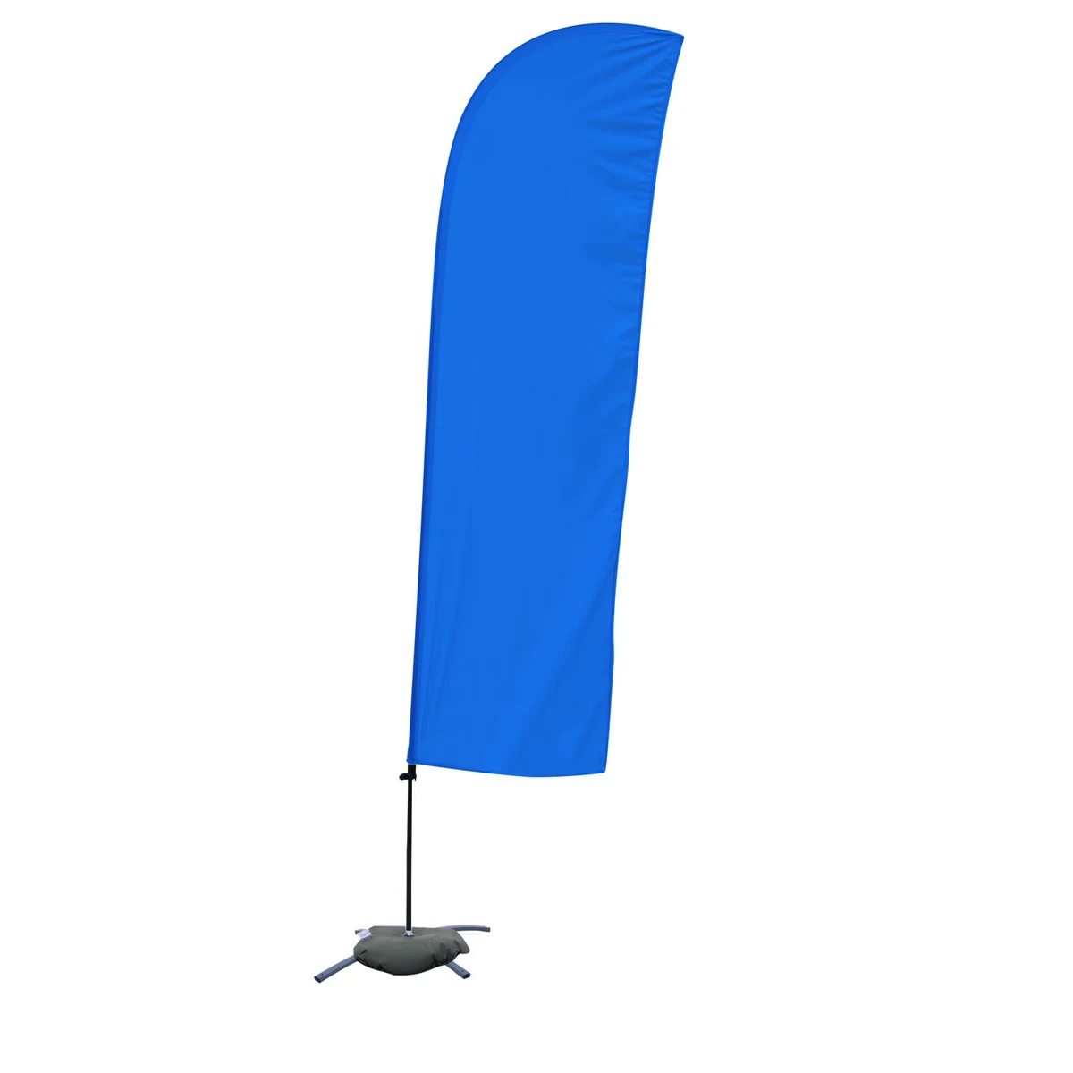 10.5' Solid-Color Value Blade Sail Sign Kit (Single-Sided with Scissor Base) 1