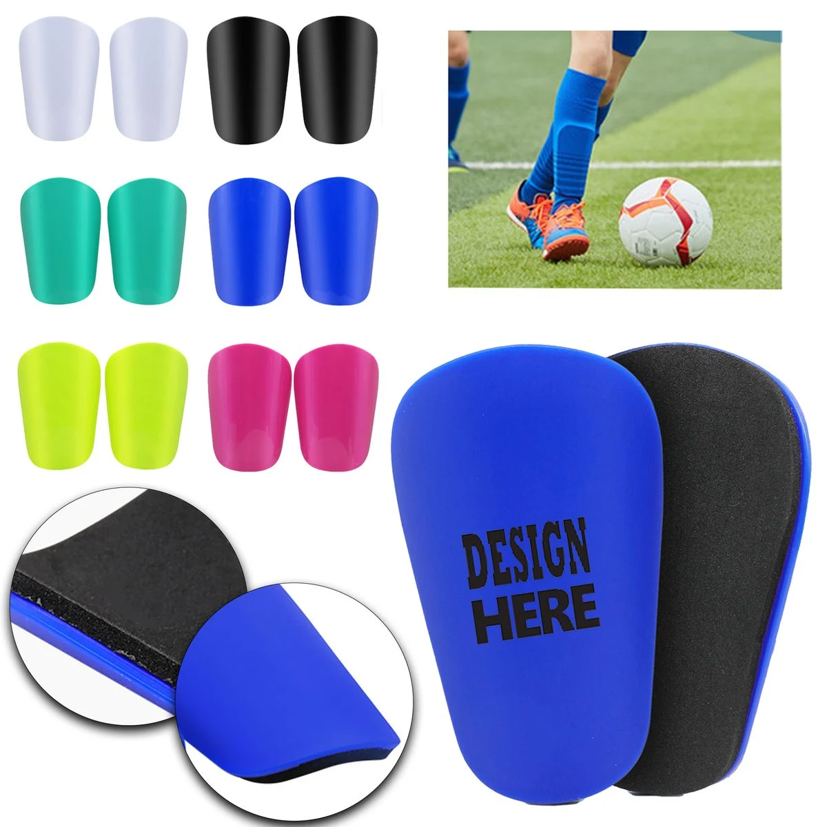 Ergonomic Youth Shin Guards 1
