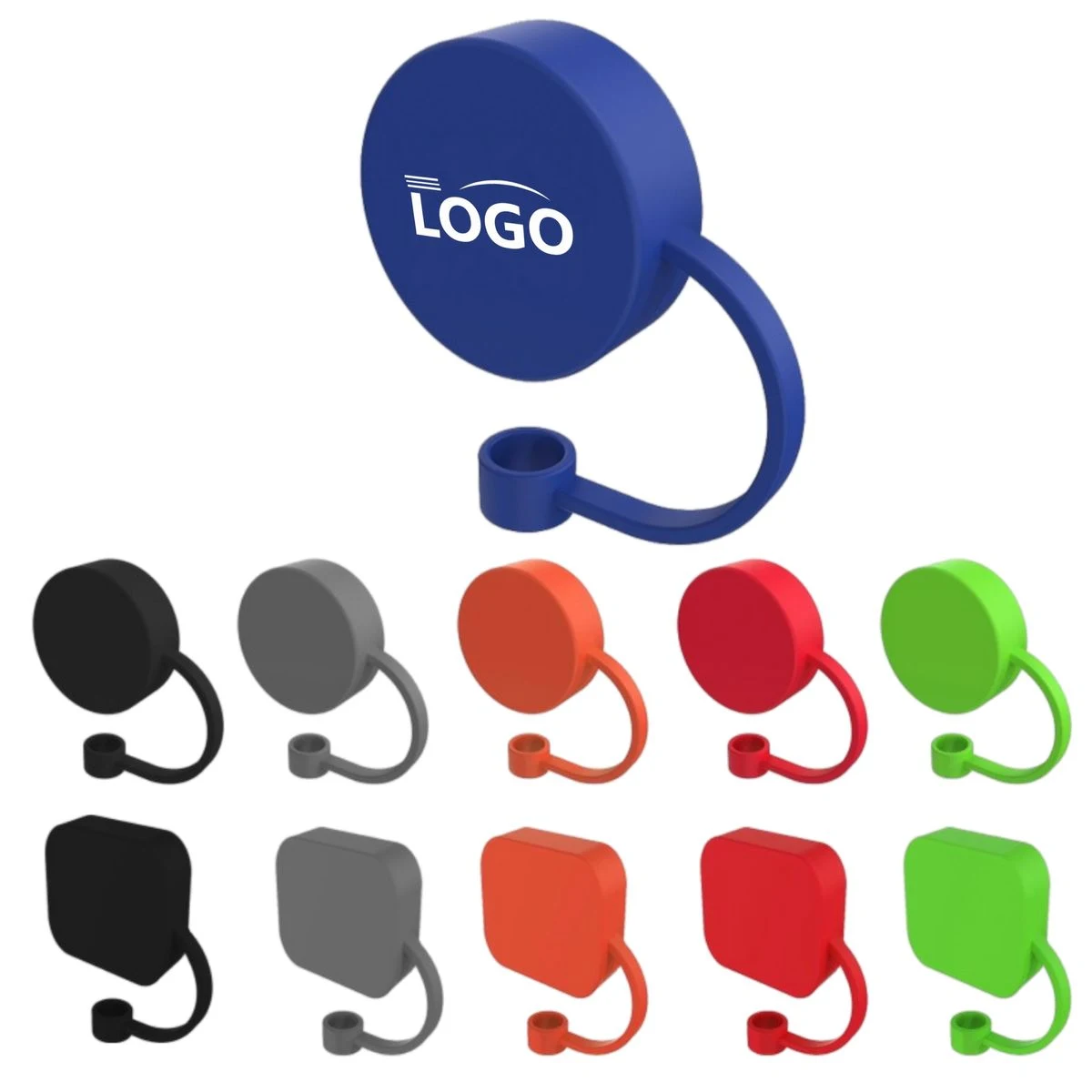MOQ50 Silicone Straw Topper 1