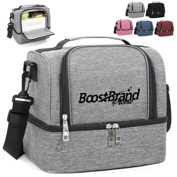 Custom 20L Insulated Dual Compartment Lunch Bag — Corporate Wellness Giveaway 1