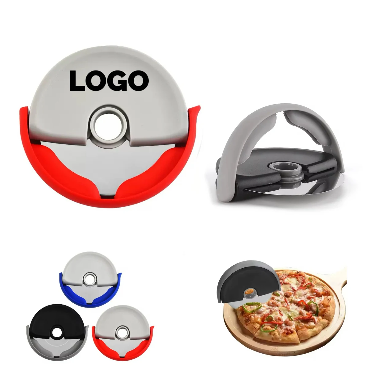 MOQ 10 pcs Rubber Pizza Cutter 1