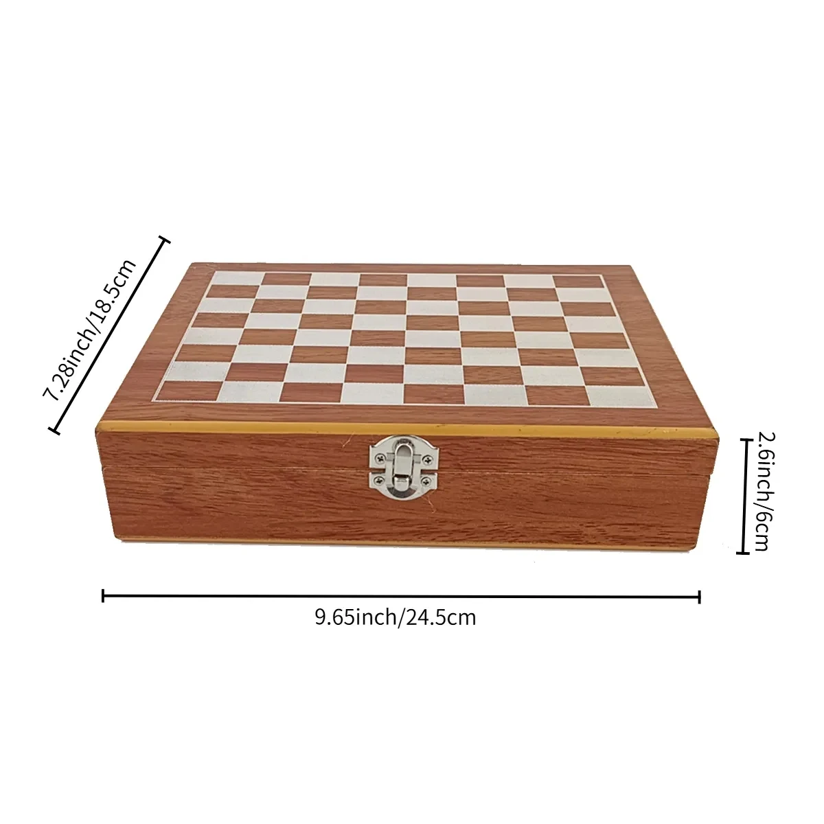 Multi-Game Chess Poker Chip Set in Wooden Case 1
