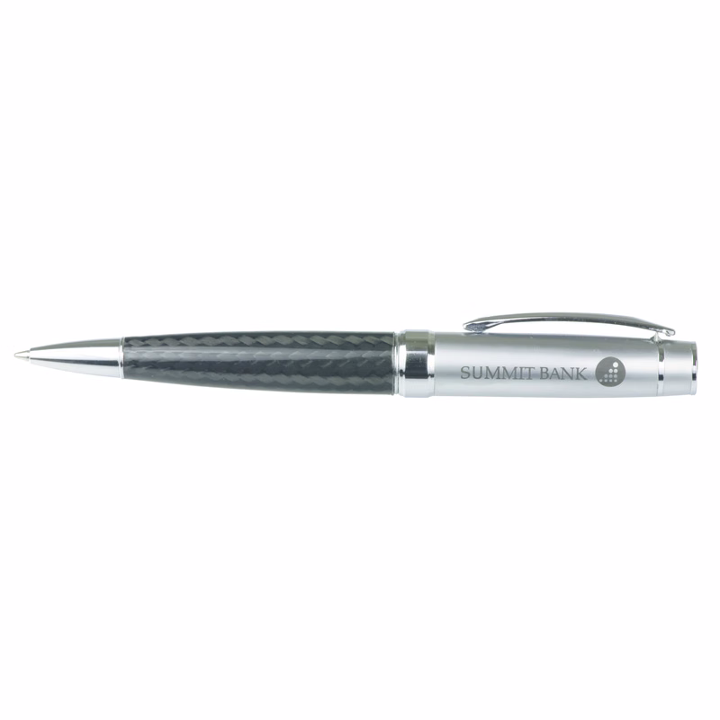 Ionyxx Twist Action Ballpoint Pen with Carbon Fiber Body