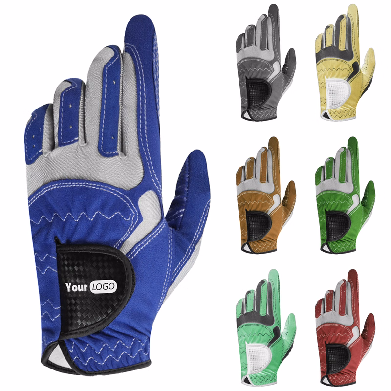 Microfiber Cloth Logo-Ready Golf Gloves for Performance