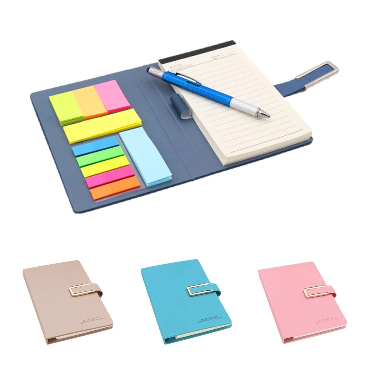 Magnetic Creative Sticky Notes Flip Notebook With Pen Slot 1