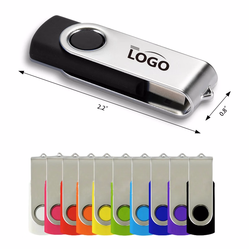 4GB Rotary USB Flash Drive Advertisement MOQ 50PCS