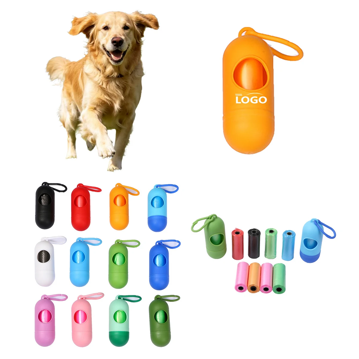 Plastic Capsule Pet Poop Bag Holder 1