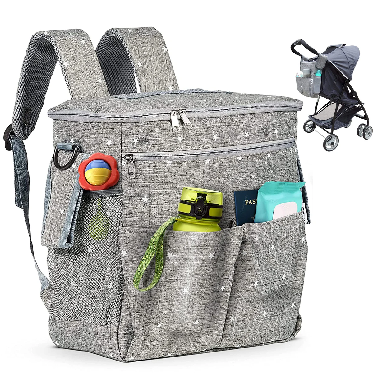 Diaper Bag Backpack Stroller Organizer 1