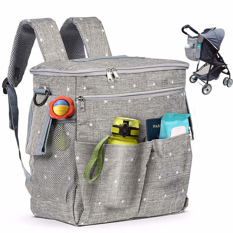 Diaper Bag Backpack Stroller Organizer