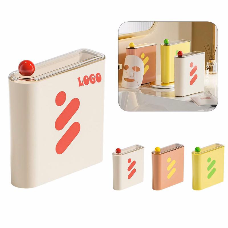 Lidded Layered Mask Storage Bin