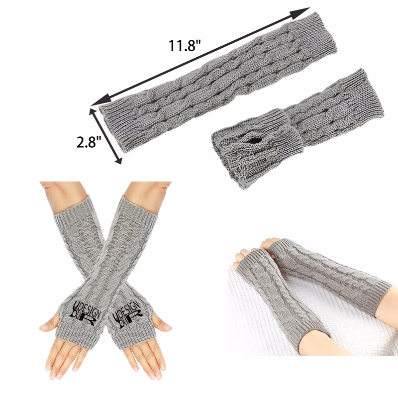 Winter Knitted Fingerless Gloves