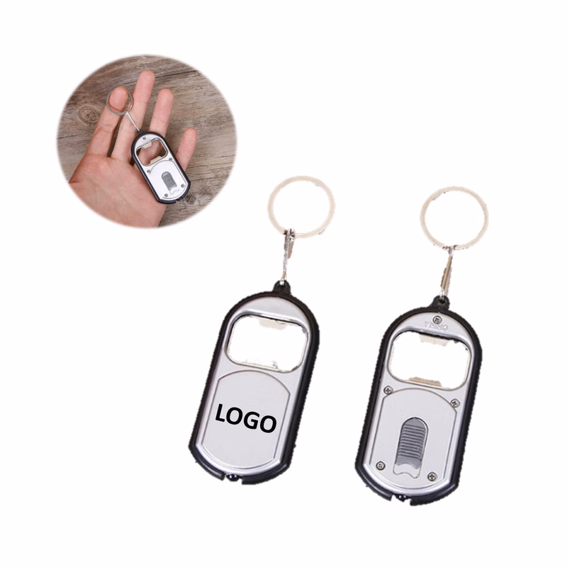 Beer Bottle Opener Keychain With LED Light