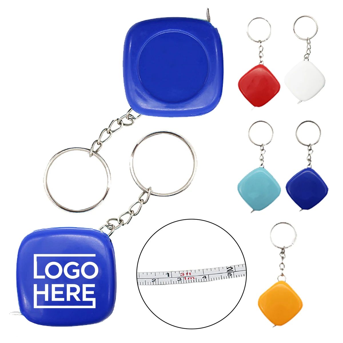 3FT ABS Mini Tape Measure Keychain, Retractable & Portable 1