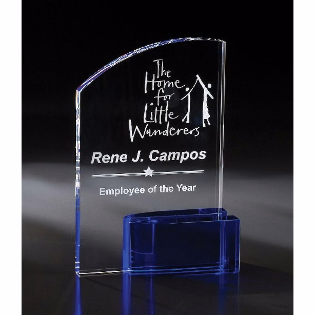 Designer Crystal Serenata (Blue) Award