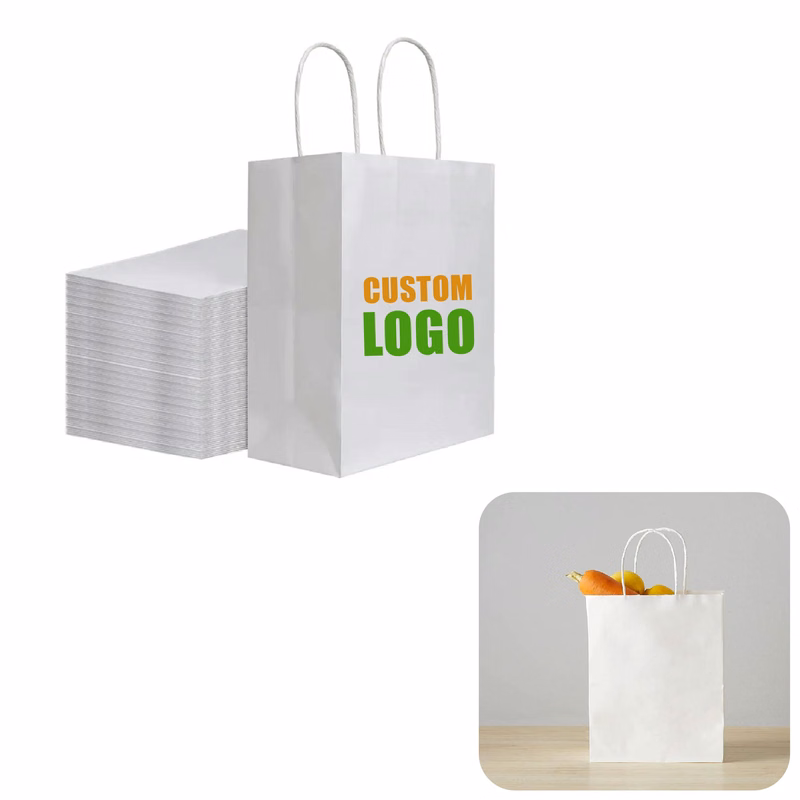 MOQ 50 pcs Full color Gift Paper Bags